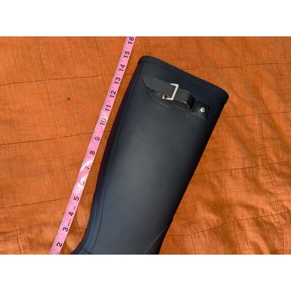 Women’s Hunter Original tall back adjustable wellington boots in black Size 7 - Picture 9 of 9